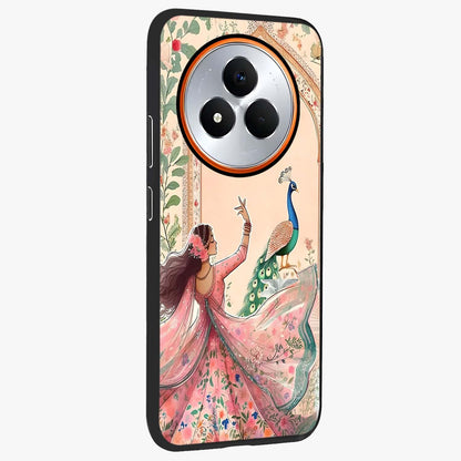 Royal Grace Muse Glass Case upright view showcasing stylish artistic artwork with sophisticated royal theme.