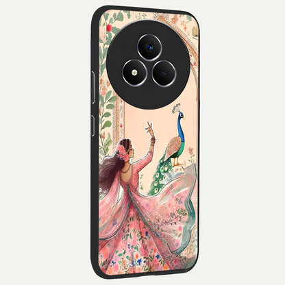 Royal Grace Muse Glass Case upright view showcasing stylish artistic artwork with sophisticated royal theme.