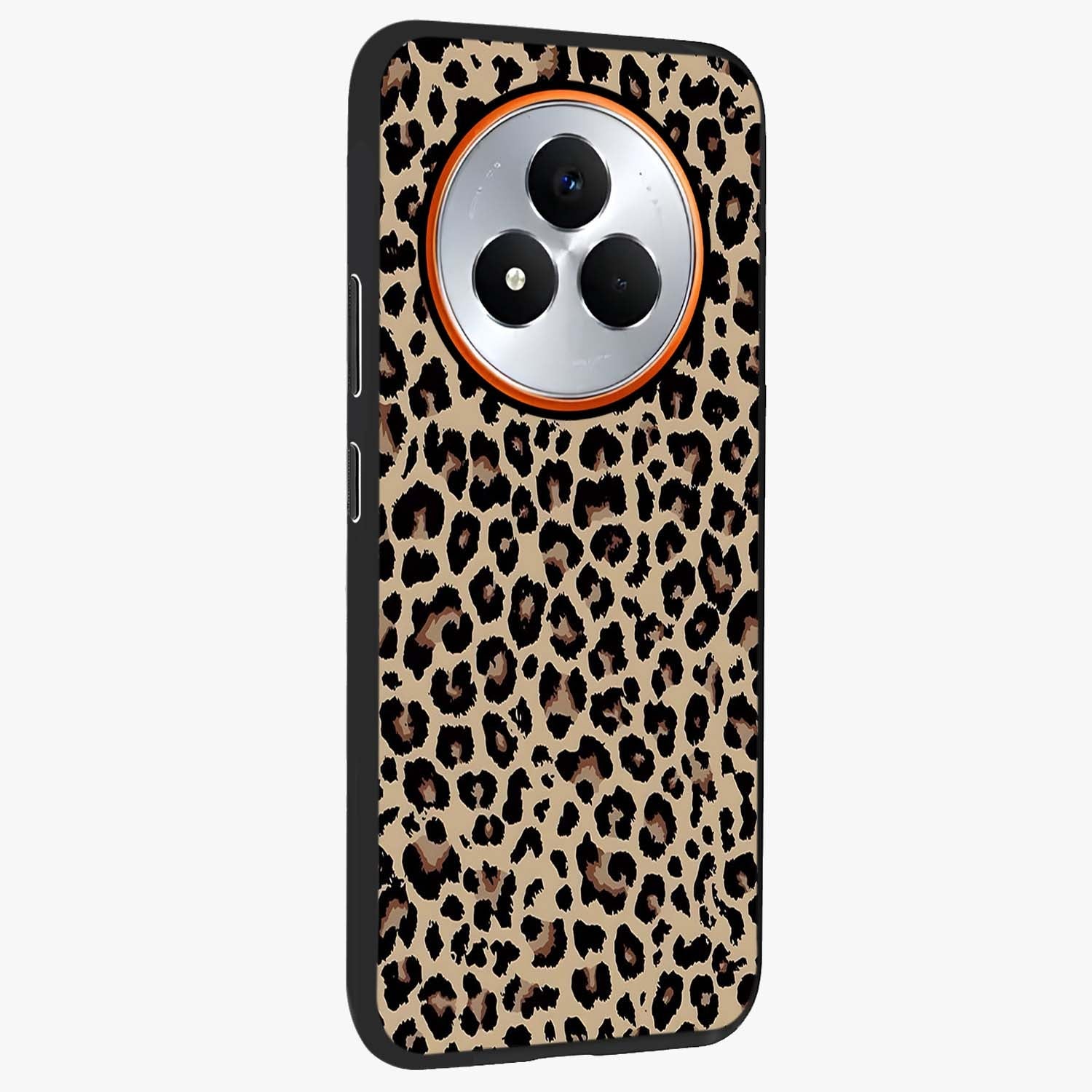Savage Chic Pattern Glass Case upright view showcasing trendy decorative artwork with edgy fashion theme.