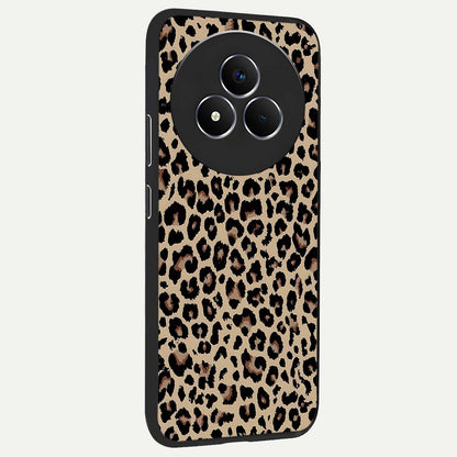 Savage Chic Pattern Glass Case upright view showcasing trendy decorative artwork with edgy fashion theme.