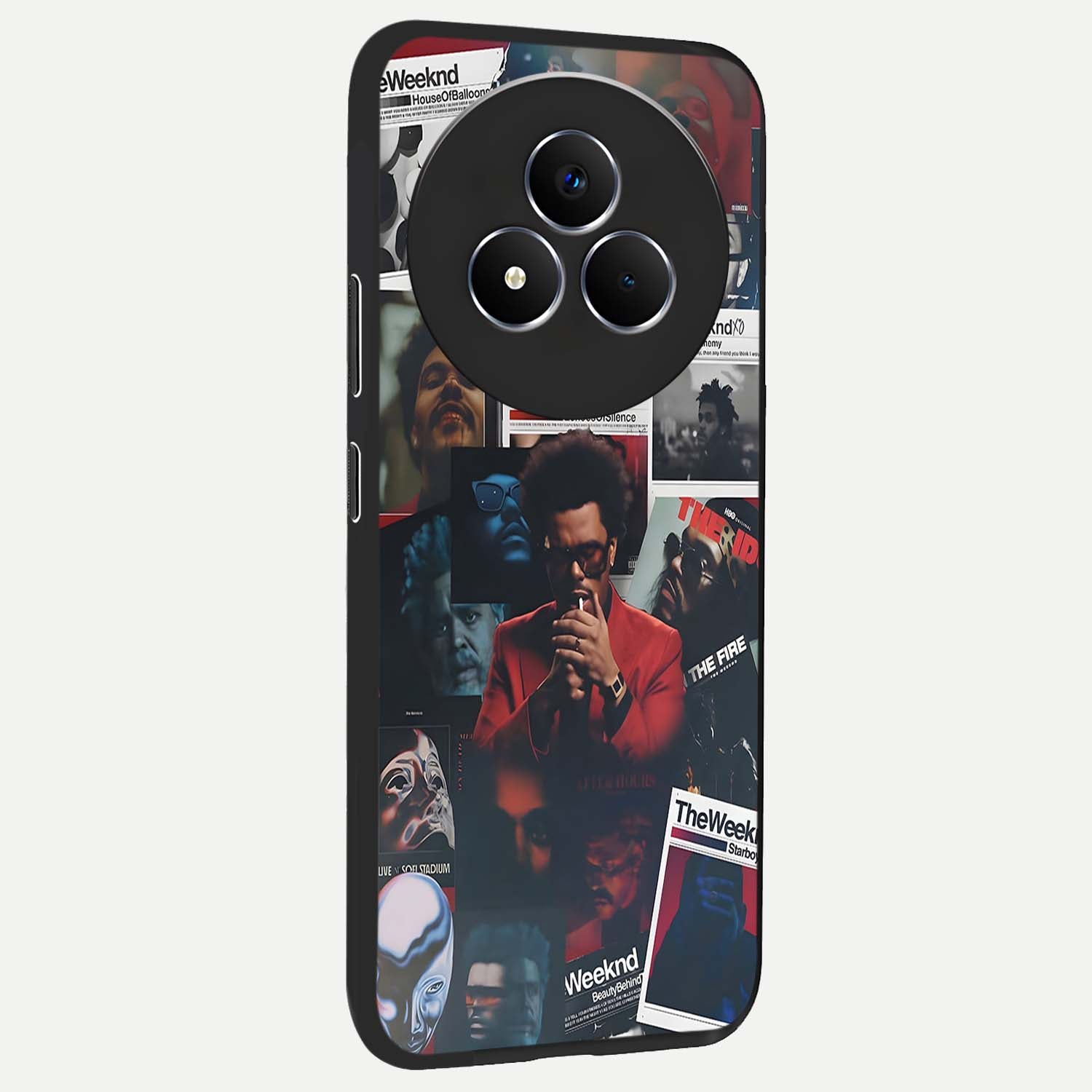 The Weeknd Glass Case upright view showcasing bold music themed artwork with contemporary artistic style.