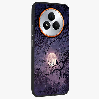 Whispering Moon Silence Glass Case upright view showcasing peaceful moon artwork with tranquil celestial theme.