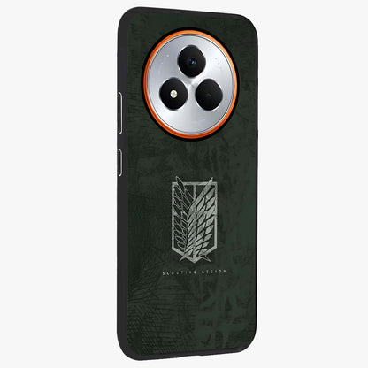 Wings Of Freedom Glass Case upright view showcasing powerful wings artwork with freedom themed design.