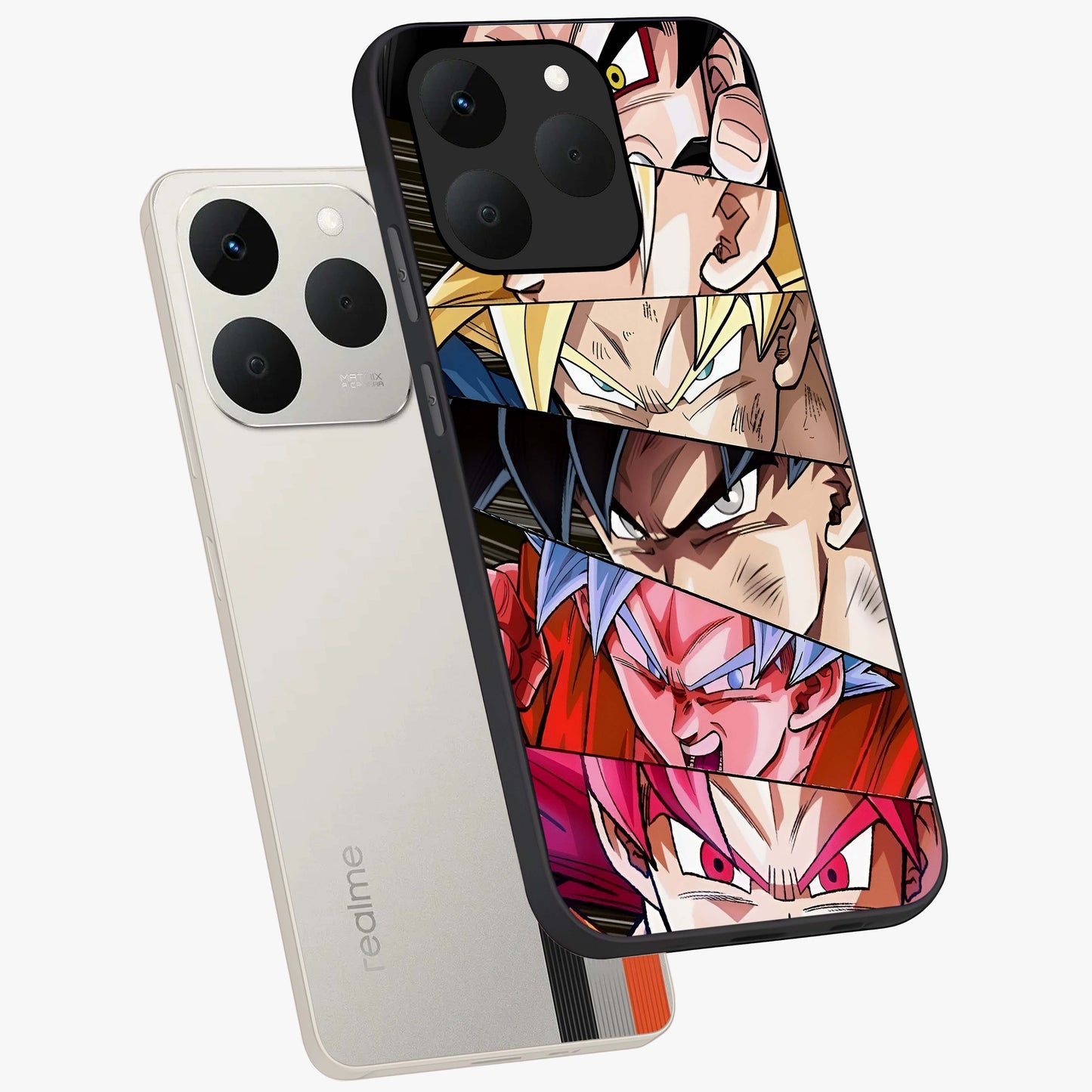 Anime Character Glass Case displayed in angled mockup highlighting colorful anime character illustration.