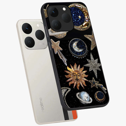 Celestial Gem Constellations Glass Case displayed in angled mockup highlighting gemstone inspired constellation design.