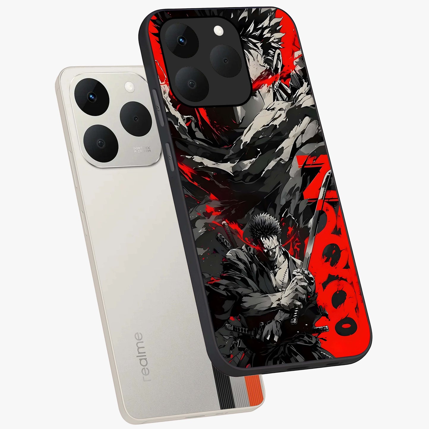 Demon Sword Resolve Glass Case displayed in angled mockup highlighting powerful demon sword illustration with dark fantasy aesthetic.