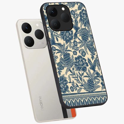 Heirloom Wild Bloom Glass Case displayed in angled mockup highlighting botanical bloom design with classic aesthetic style.