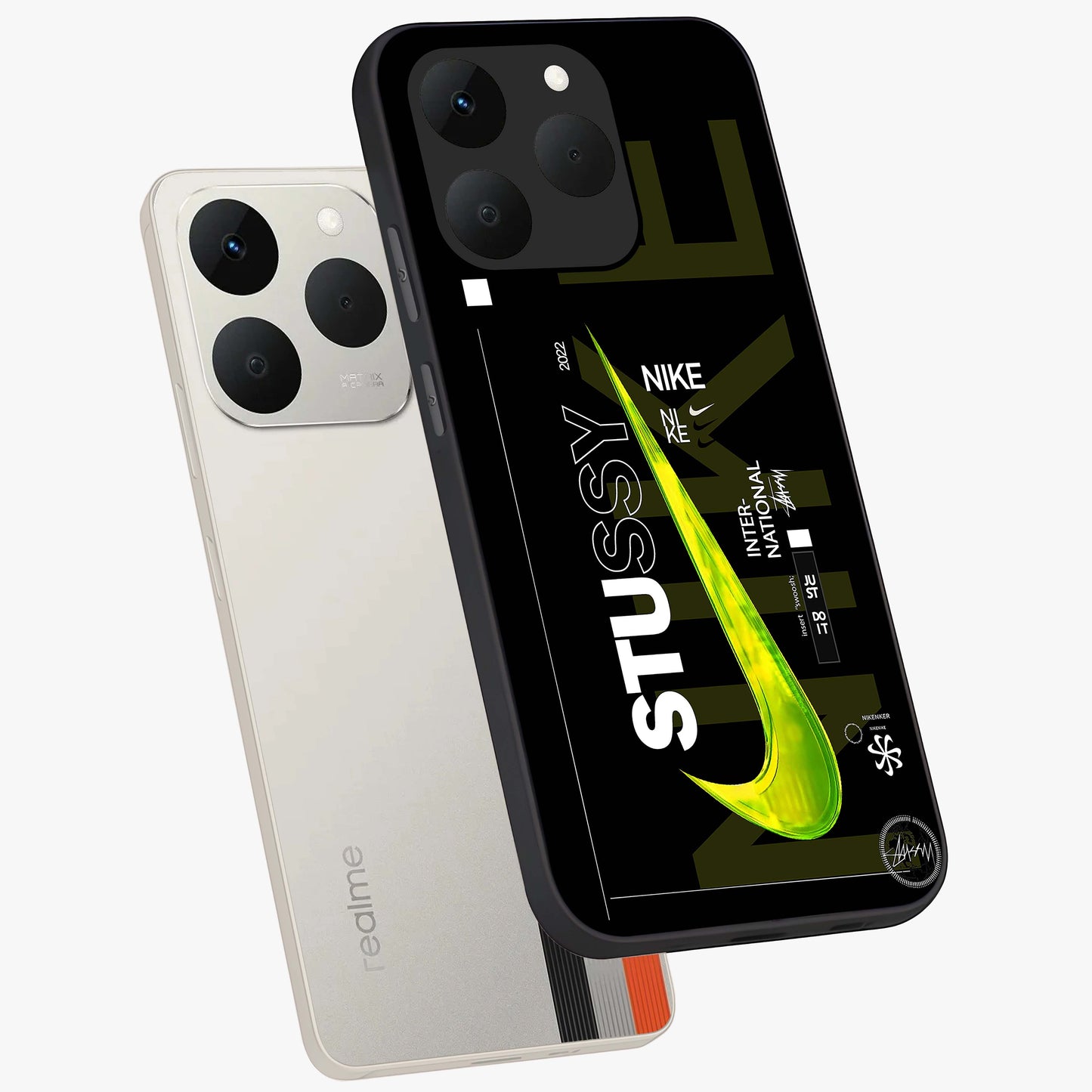 Neon Street Edition Glass Case displayed in angled mockup highlighting vibrant urban design with bold street aesthetic.