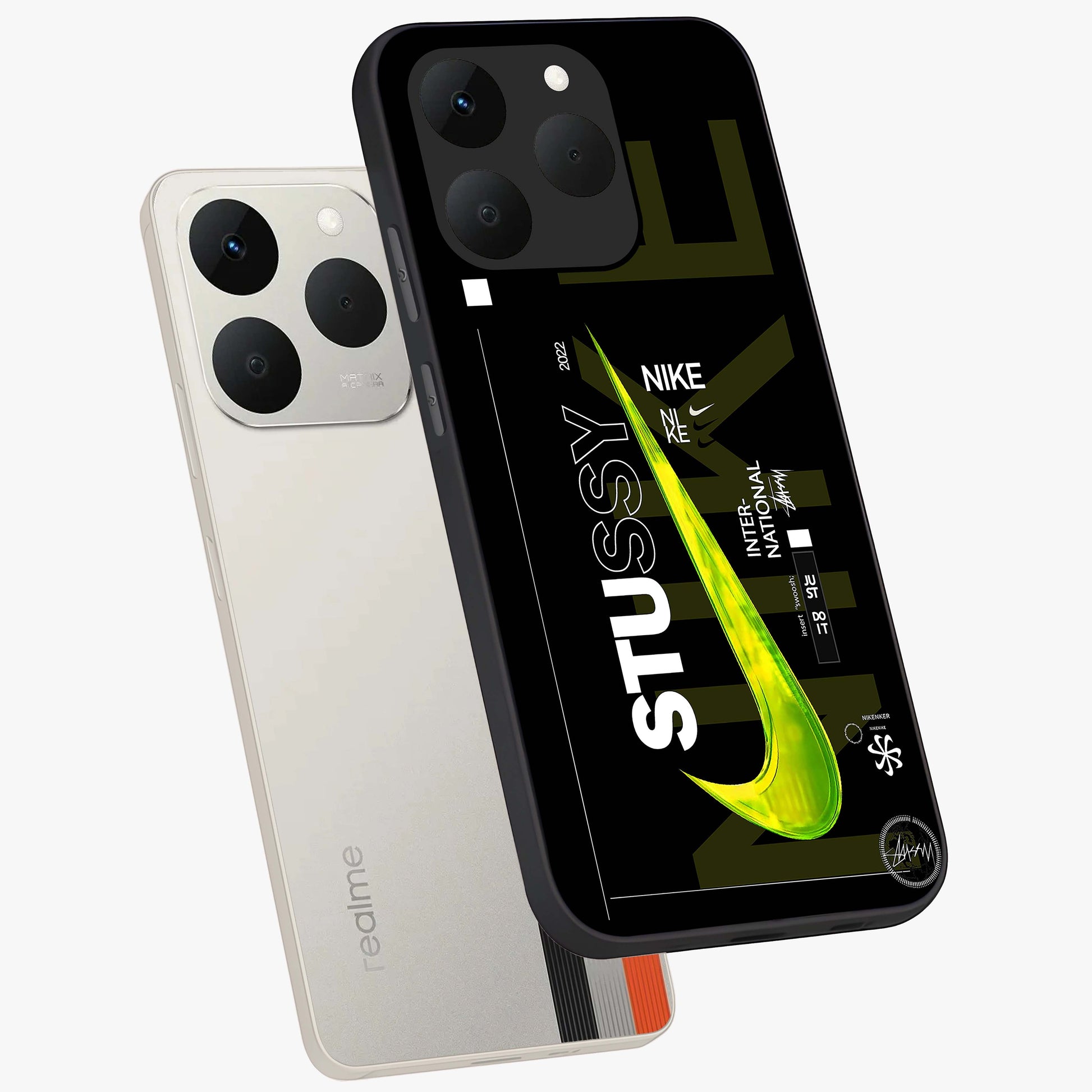 Neon Street Edition Glass Case displayed in angled mockup highlighting vibrant urban design with bold street aesthetic.