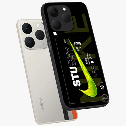 Neon Street Edition Glass Case displayed in angled mockup highlighting vibrant urban design with bold street aesthetic.