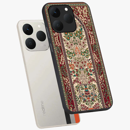 Persian Inspired Glass Case displayed in angled mockup highlighting intricate traditional design with elegant cultural aesthetic.