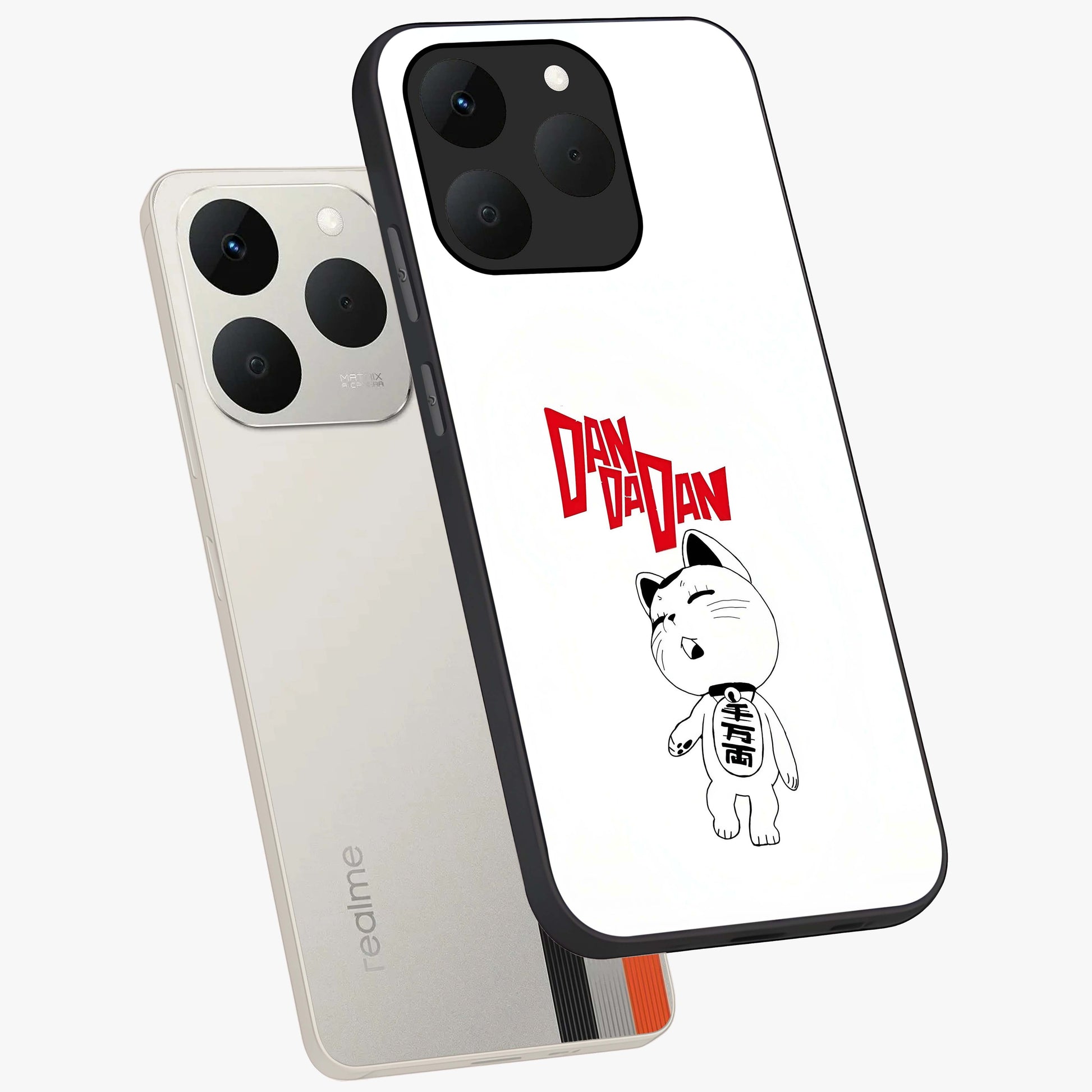 Playful Spirit Charm Glass Case displayed in angled mockup highlighting lively decorative design with playful aesthetic style.