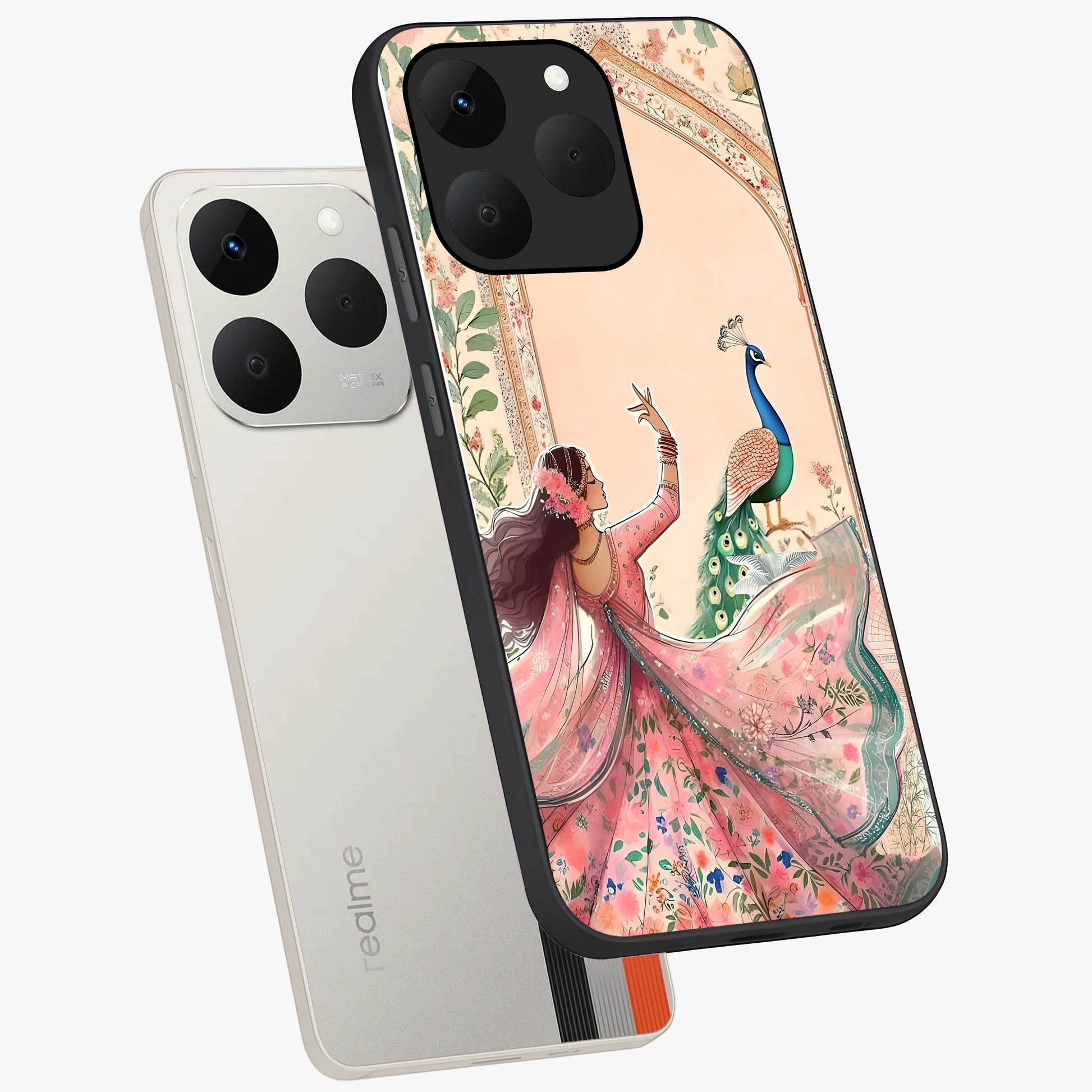 Royal Grace Muse Glass Case displayed in angled mockup highlighting graceful design with refined royal aesthetic.