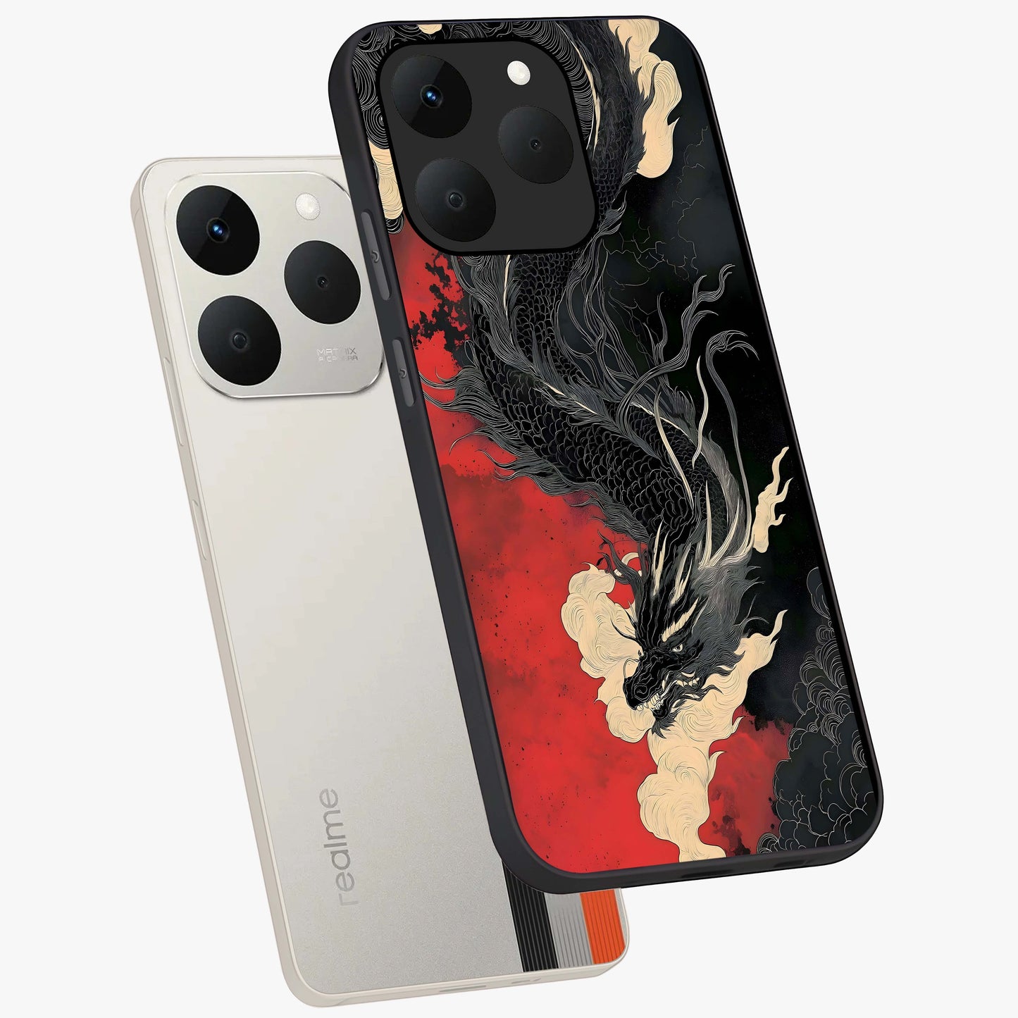 Shadow Dragon Fury Glass Case displayed in angled mockup highlighting powerful dragon illustration with dark fantasy aesthetic.