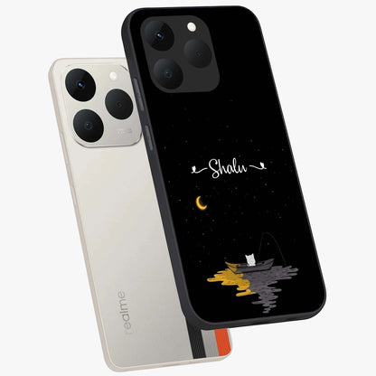 Silent Night Row Glass Case displayed in angled mockup highlighting peaceful evening design with dreamy night aesthetic.