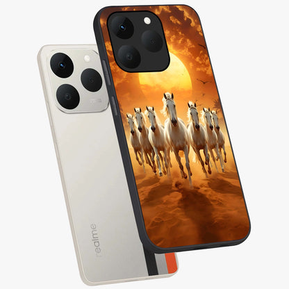 Wild Sunset Majesty Glass Case displayed in angled mockup highlighting vibrant sunset sky design with scenic aesthetic.