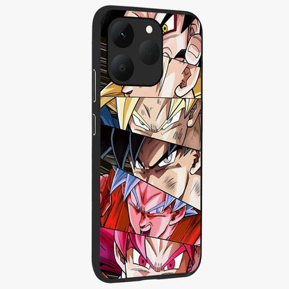 Anime Character Glass Case upright view showcasing expressive anime artwork with bold graphic style.
