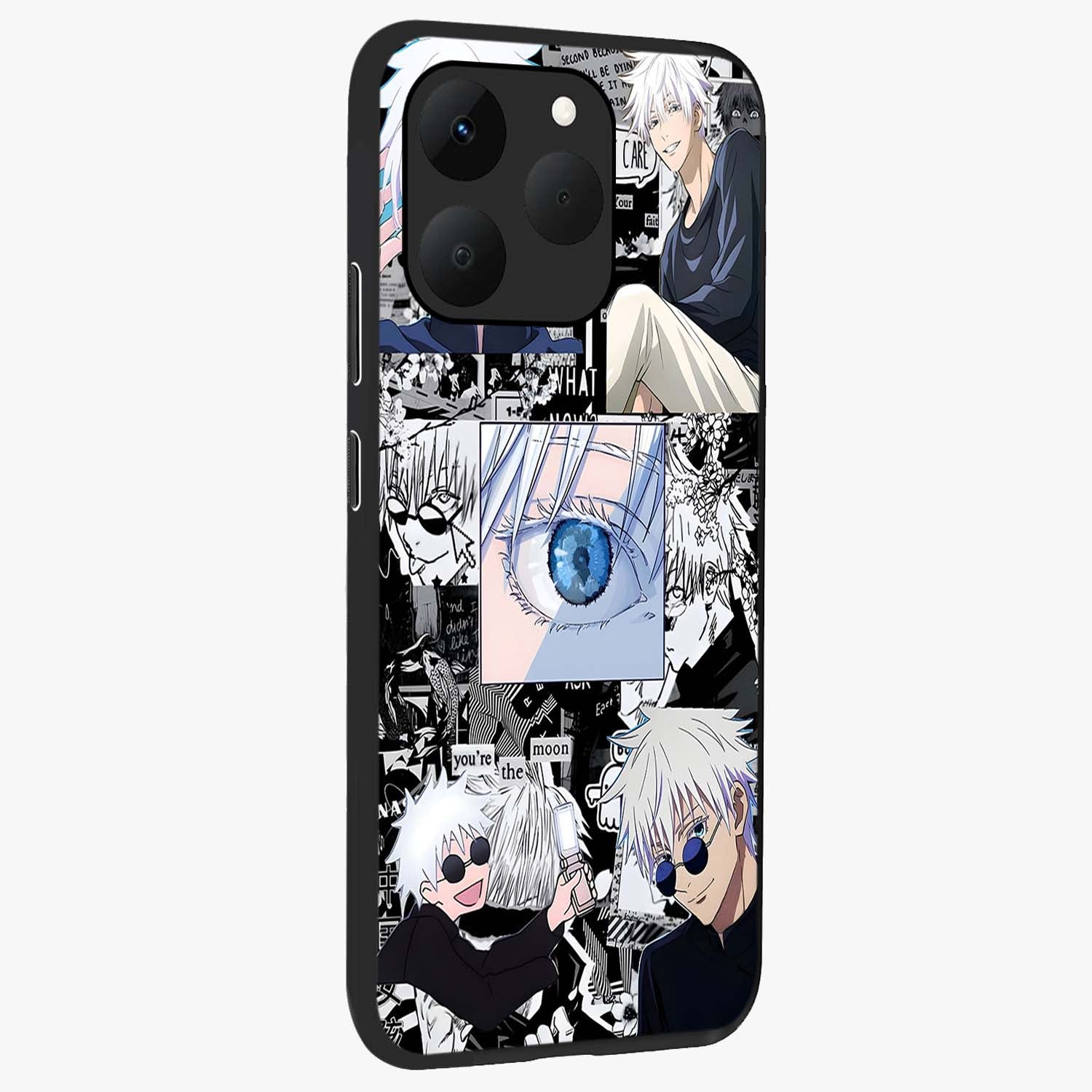 Infinity Sorcerer Chaos Glass Case upright view showcasing dramatic sorcerer artwork with chaotic mystical theme.