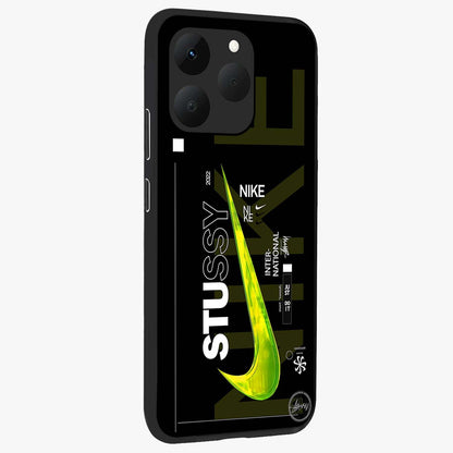 Neon Street Edition Glass Case upright view showcasing colorful neon artwork with modern street culture theme.