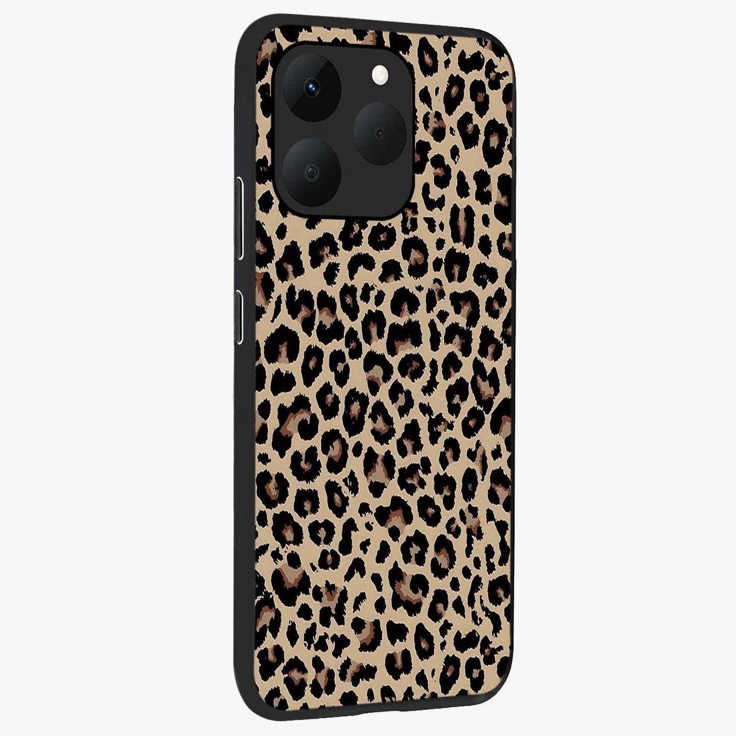 Savage Chic Pattern Glass Case upright view showcasing trendy decorative artwork with edgy fashion theme.