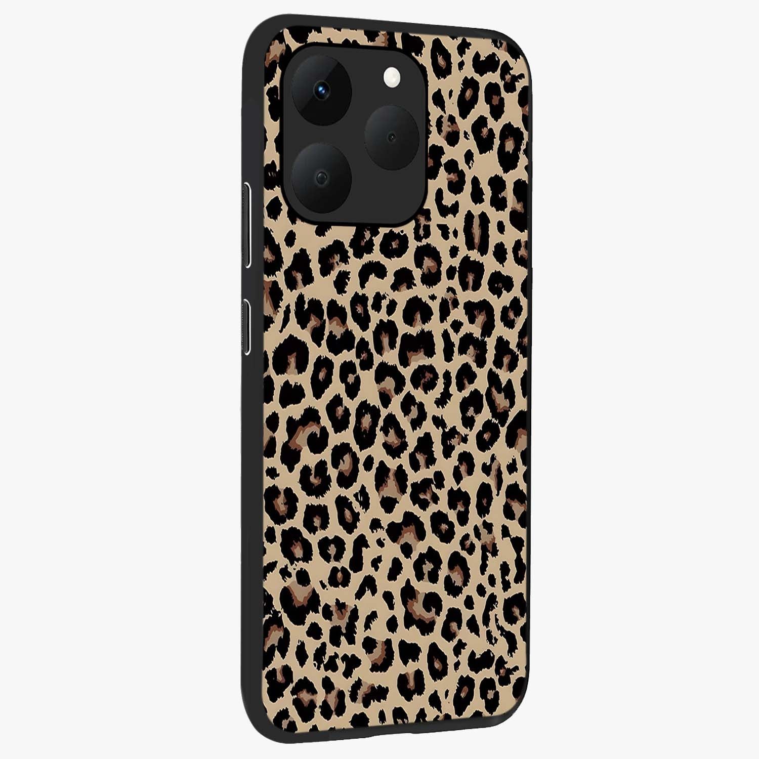 Savage Chic Pattern Glass Case upright view showcasing trendy decorative artwork with edgy fashion theme.