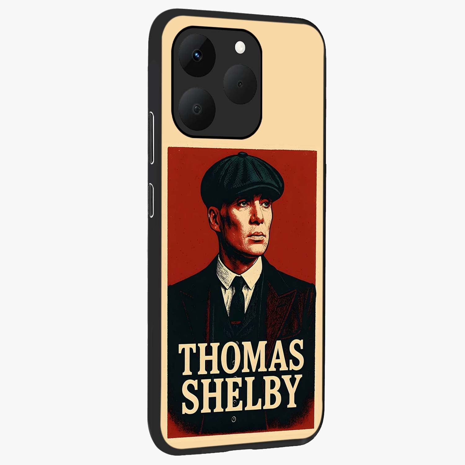 Vintage Mafia Authority Glass Case upright view showcasing dramatic vintage artwork with iconic authority theme.