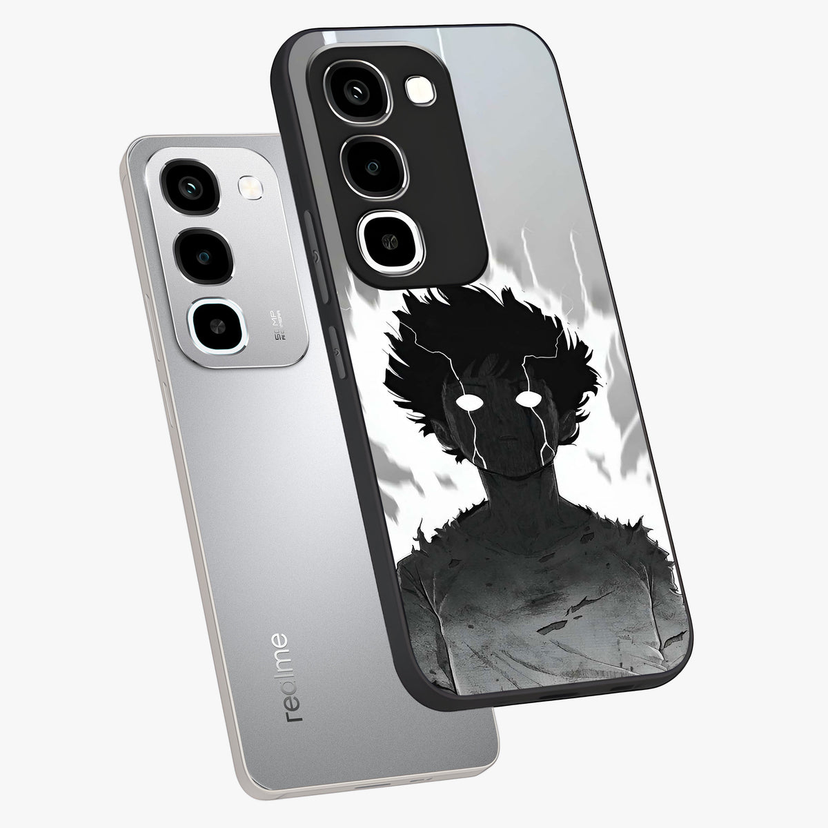 Awakened Inner Rage Glass Case displayed in angled mockup highlighting powerful graphic design and bold artistic theme.