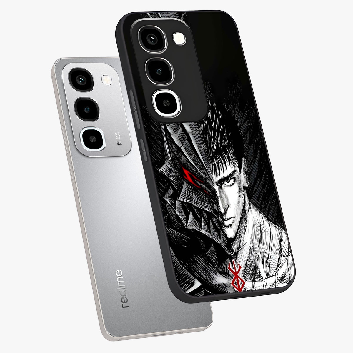 Berserker Blood Oath Glass Case displayed in angled mockup highlighting dark fantasy graphic design and powerful theme.