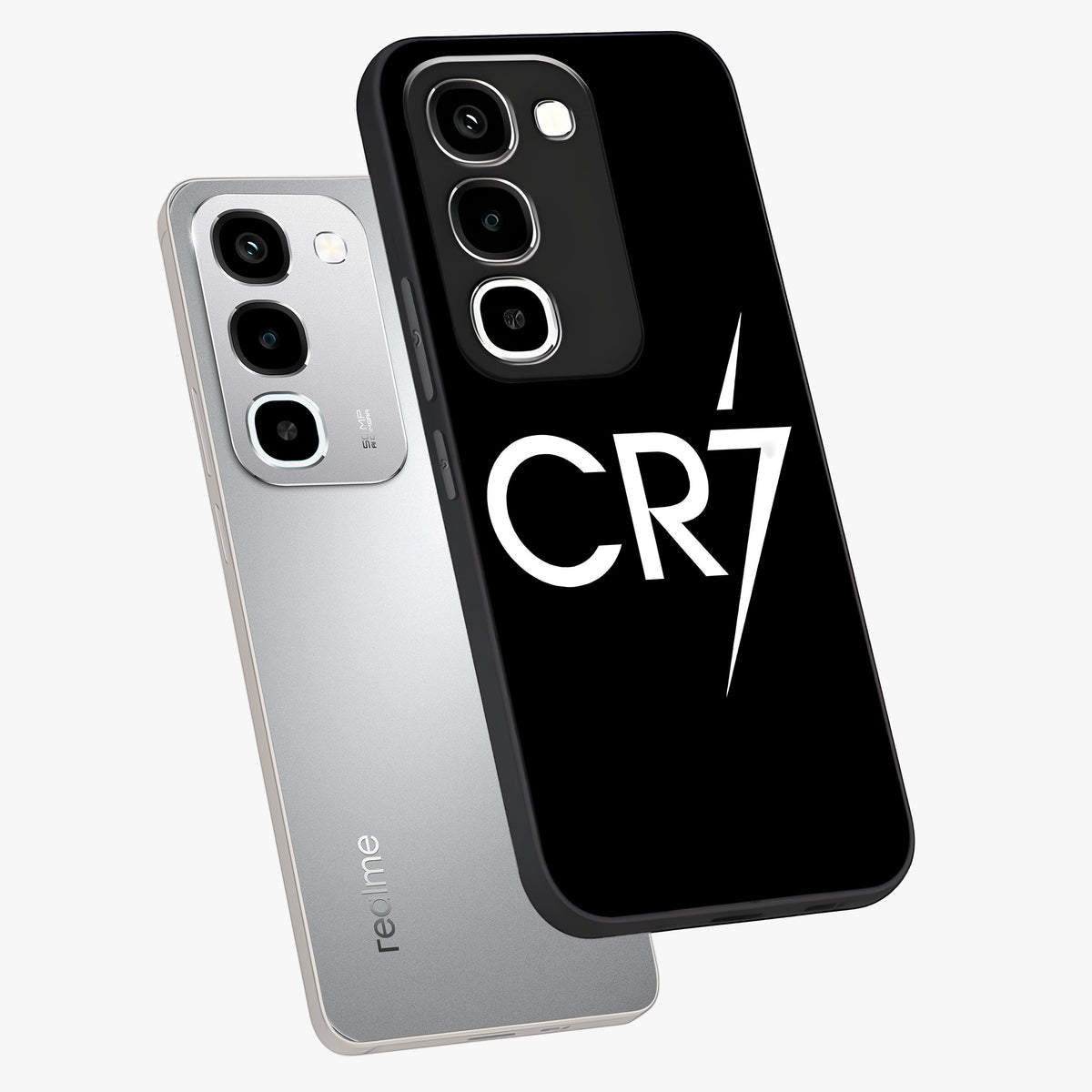 Cr7 Elite Strike Glass Case displayed in angled mockup highlighting powerful sports graphic with bold athletic theme.
