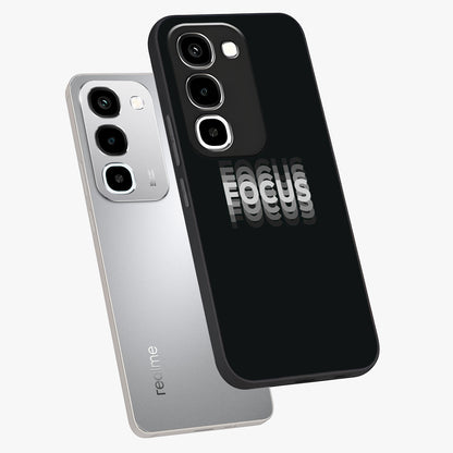 Focus Mode On Glass Case displayed in angled mockup highlighting clean minimal text artwork with modern aesthetic style.