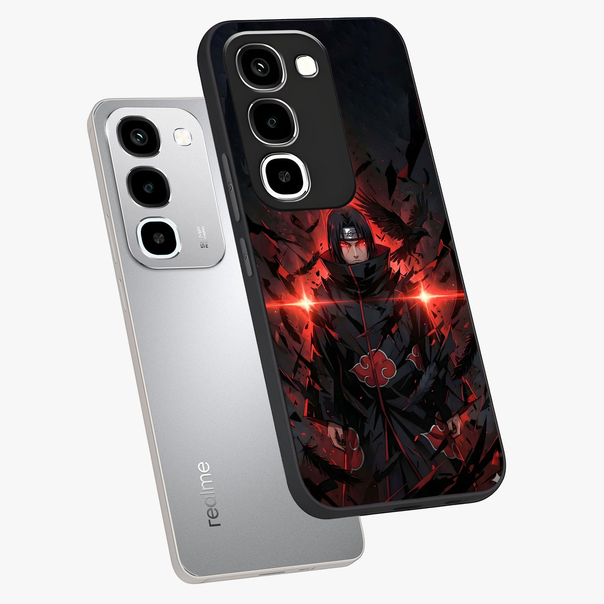 Focused Blade Discipline Glass Case displayed in angled mockup highlighting clean minimal text artwork with modern aesthetic style.
