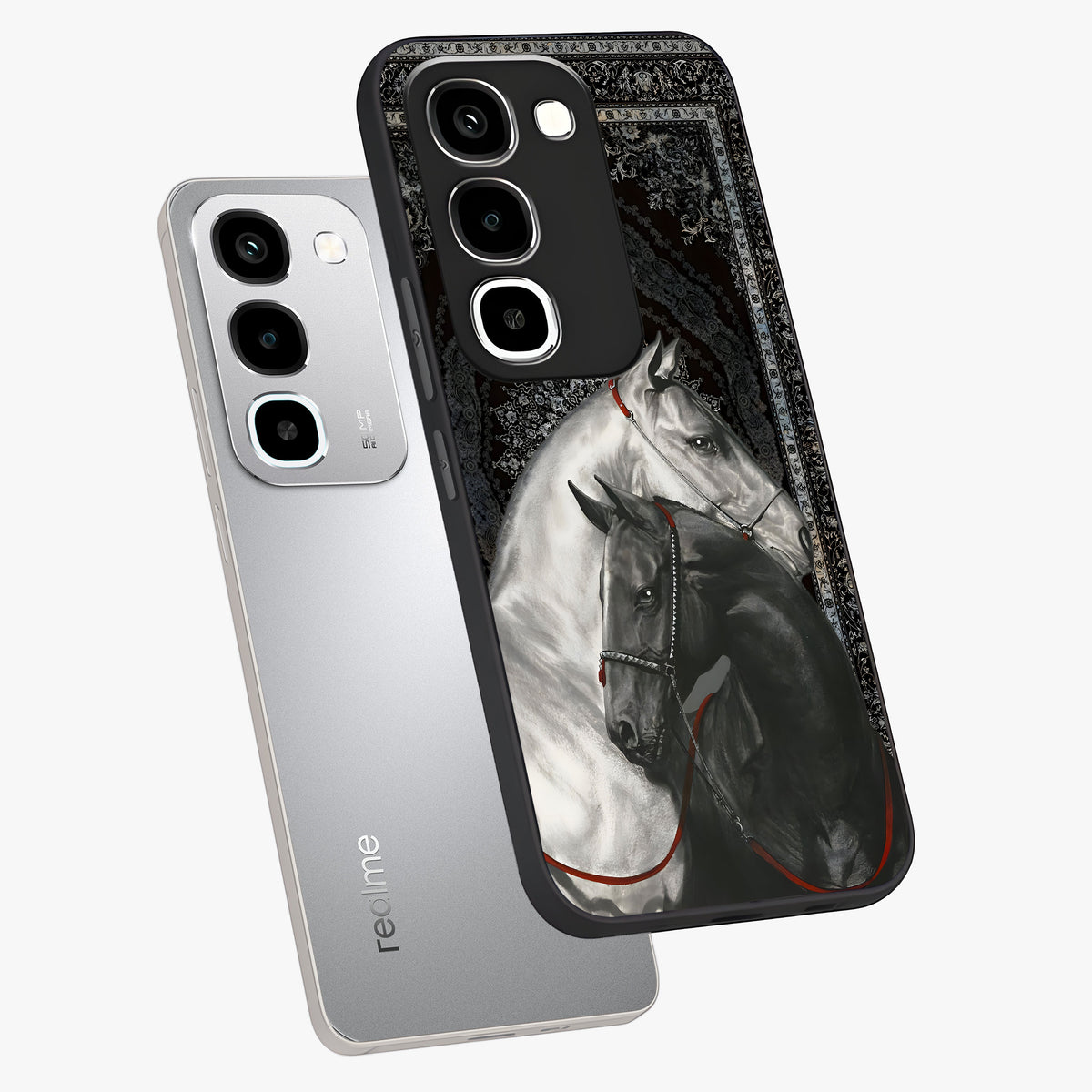 Majestic Ride Legacy Glass Case displayed in angled mockup highlighting sleek vehicle design with bold racing aesthetic.