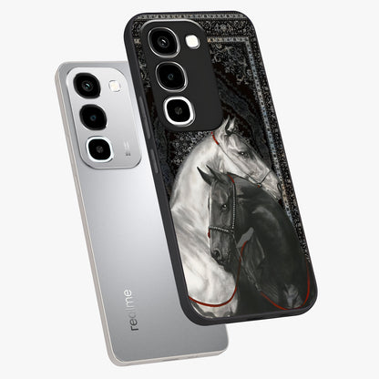 Majestic Ride Legacy Glass Case displayed in angled mockup highlighting sleek vehicle design with bold racing aesthetic.