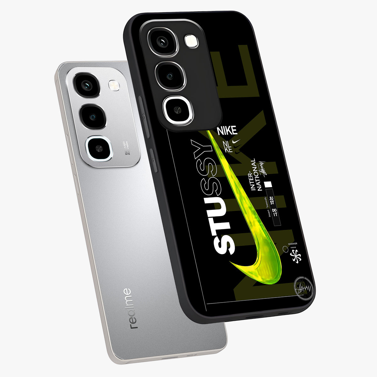 Neon Street Edition Glass Case displayed in angled mockup highlighting vibrant urban design with bold street aesthetic.