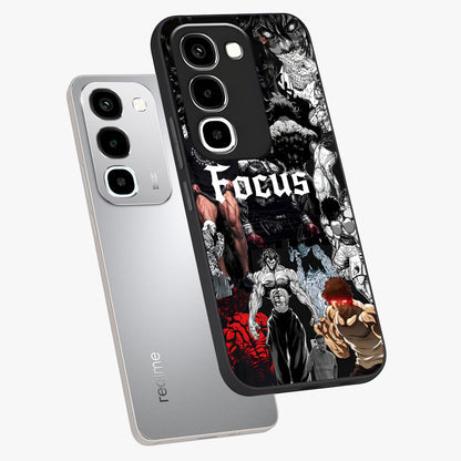 Relentless Power Focus Glass Case displayed in angled mockup highlighting bold statement design with modern aesthetic style.