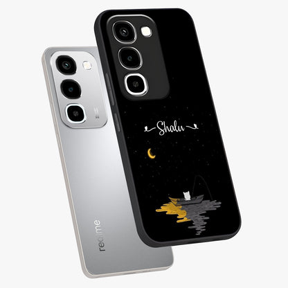 Silent Night Row Glass Case displayed in angled mockup highlighting peaceful evening design with dreamy night aesthetic.