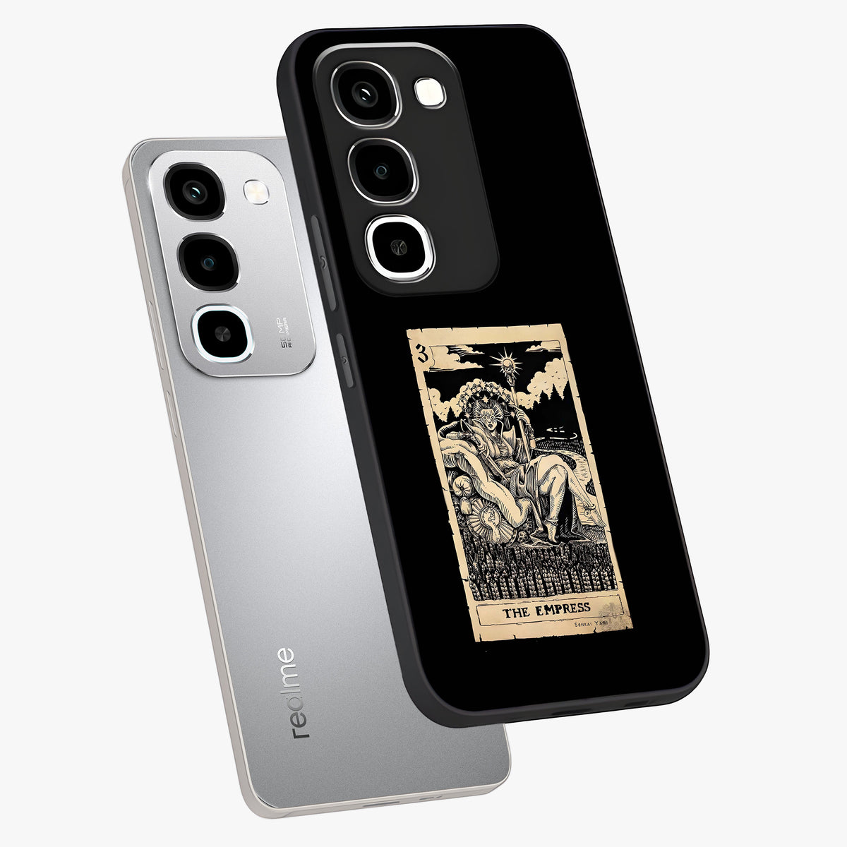 The Empress Glass Case displayed in angled mockup highlighting elegant royal design with majestic aesthetic style.