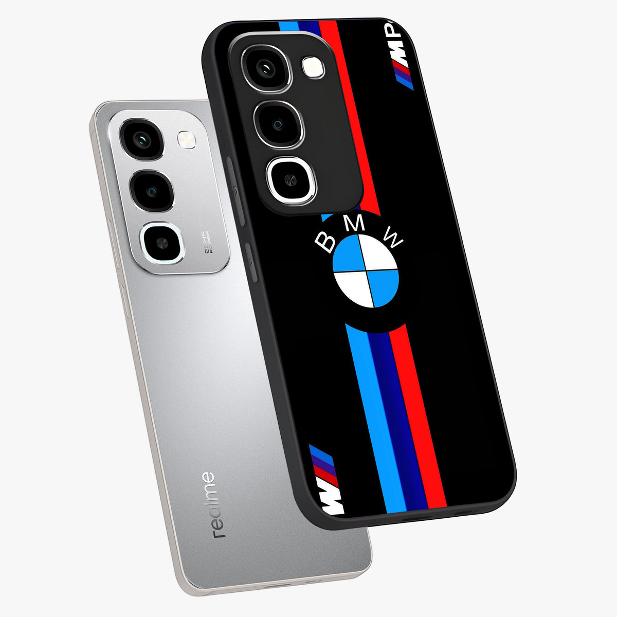 Turbo BMW Beast Glass Case displayed in angled mockup highlighting sleek racing car design with bold automotive aesthetic.