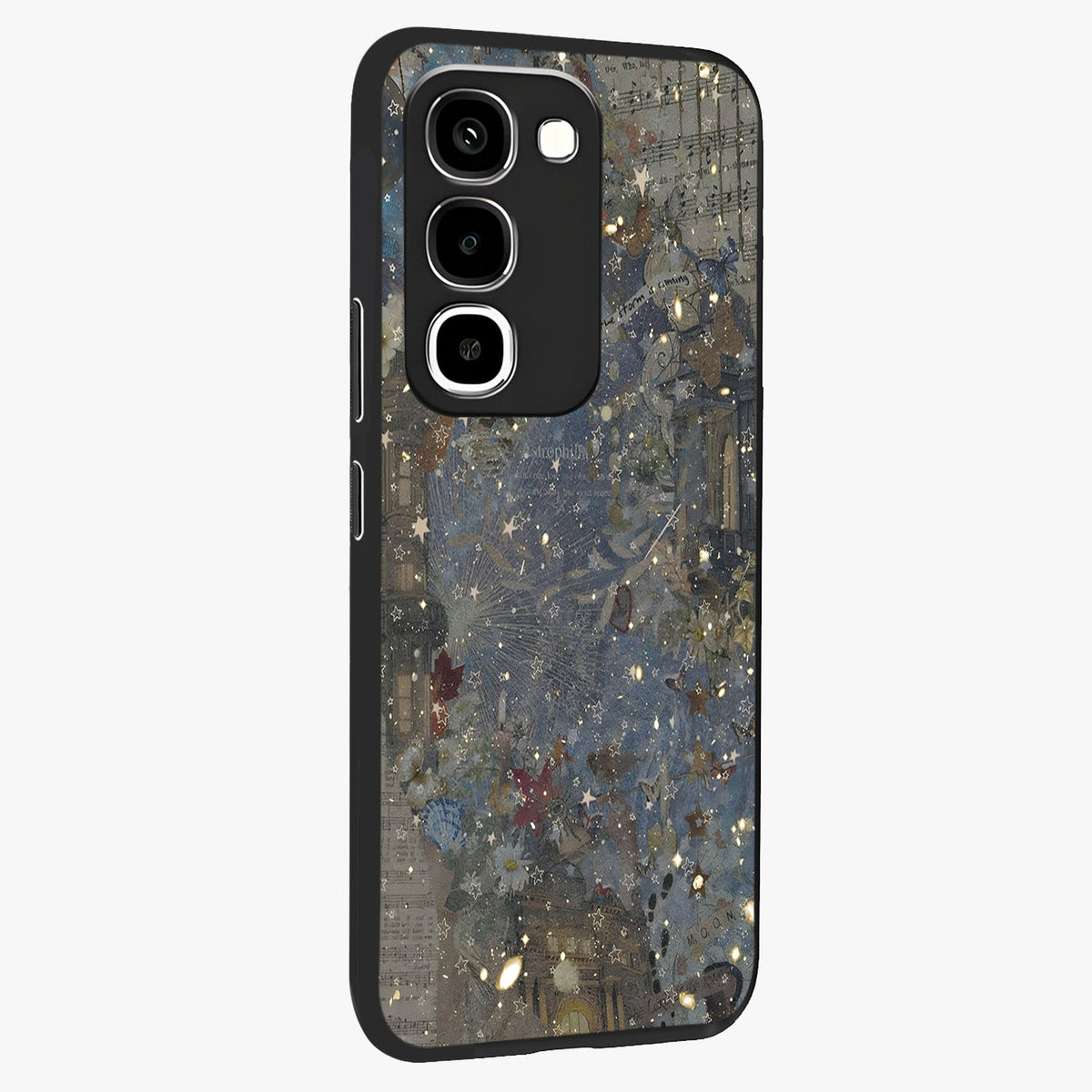 Aesthetic Astrolophia Glass Case upright view showcasing soft aesthetic theme with stylish modern look.
