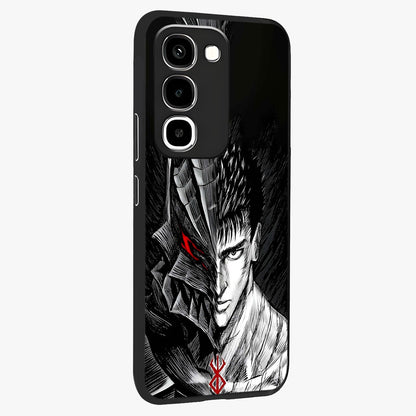 Berserker Blood Oath Glass Case upright view showcasing intense warrior aesthetic with dramatic artistic style.