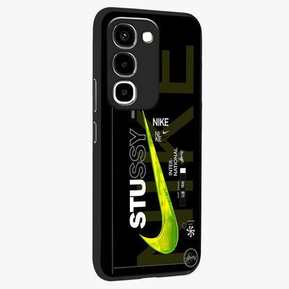 Neon Street Edition Glass Case upright view showcasing colorful neon artwork with modern street culture theme.