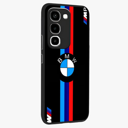 Turbo BMW Beast Glass Case upright view showcasing powerful car artwork with modern motorsport theme.