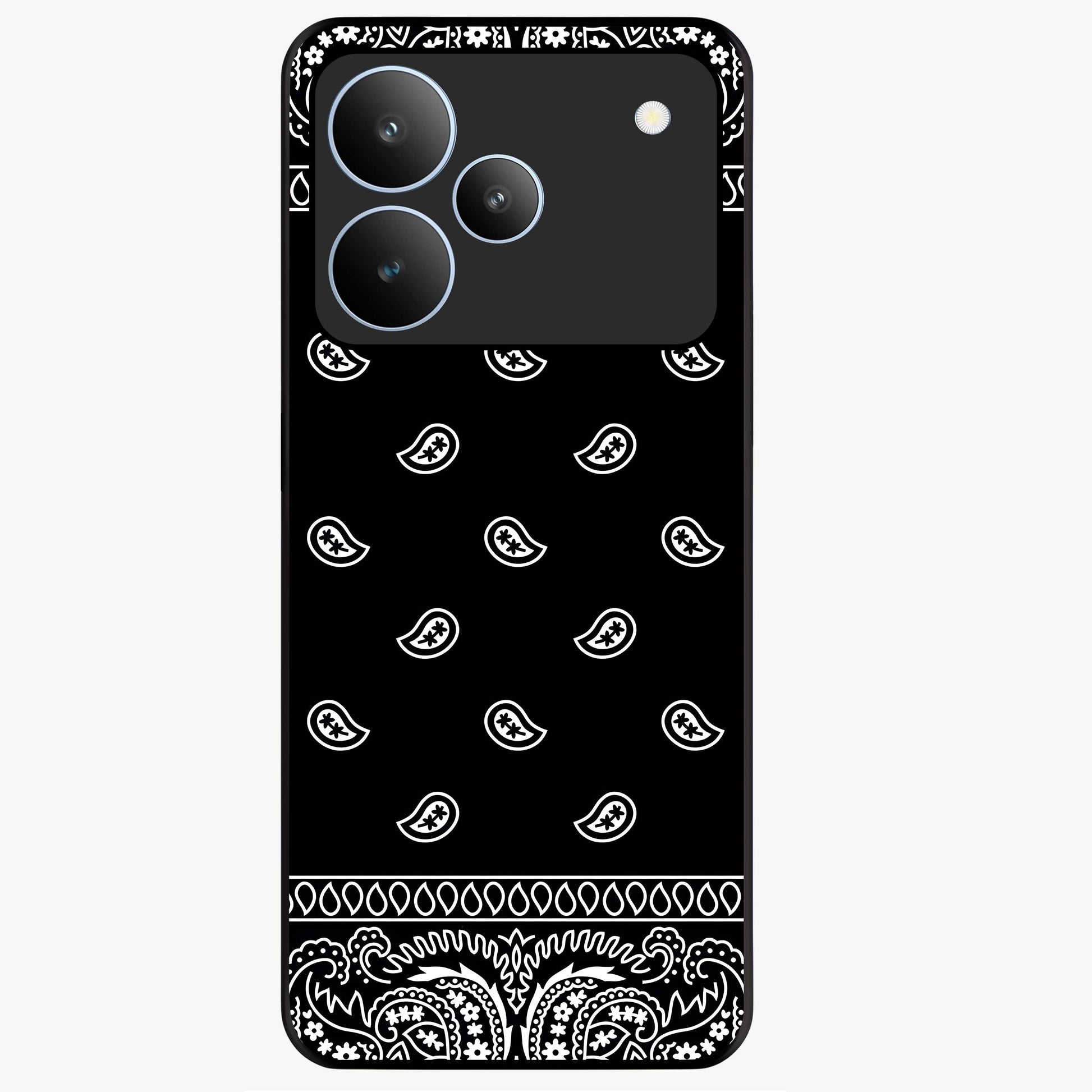 Retro Rebel Threads Glass Case showing flat back view with vintage street style artwork and glossy glass finish.