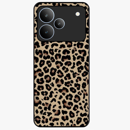Savage Chic Pattern Glass Case showing flat back view with stylish patterned artwork and glossy glass finish.
