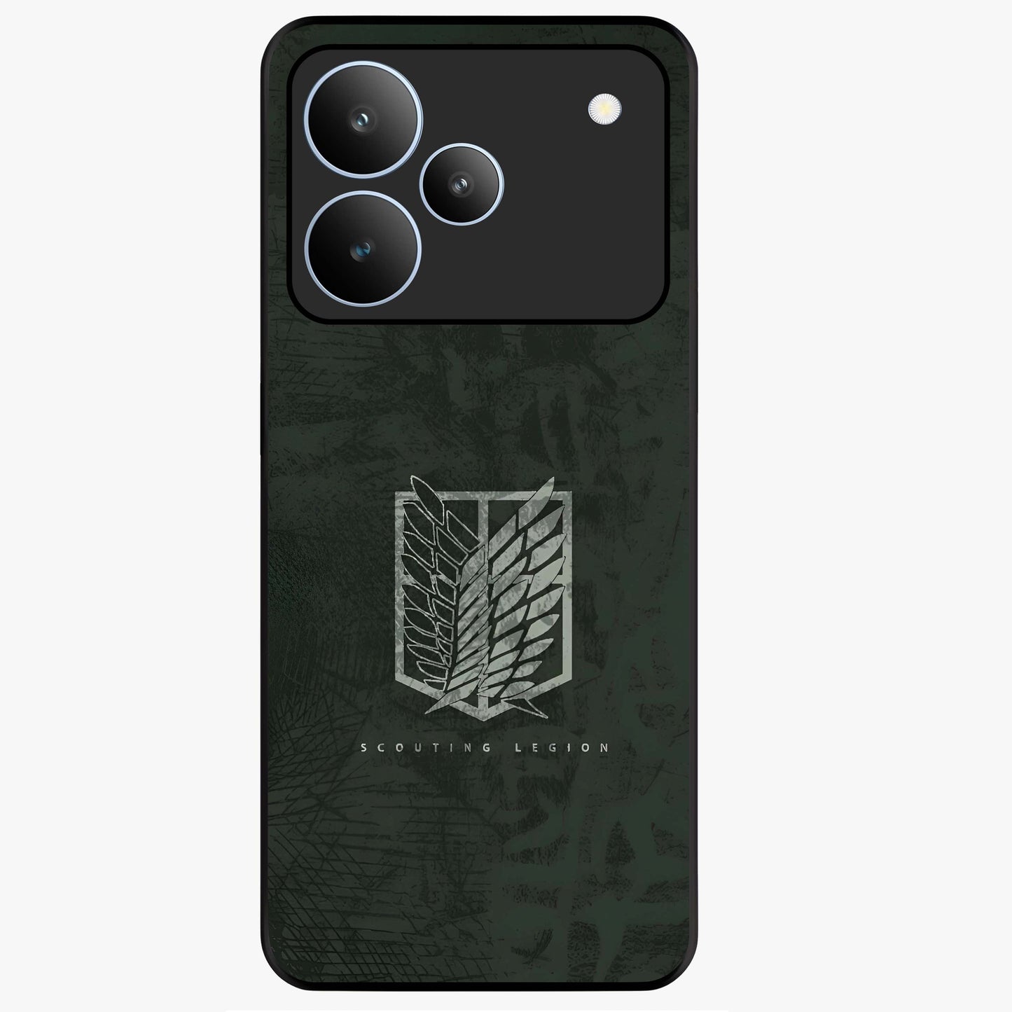 Wings Of Freedom Glass Case showing flat back view with symbolic wings artwork and glossy glass finish.