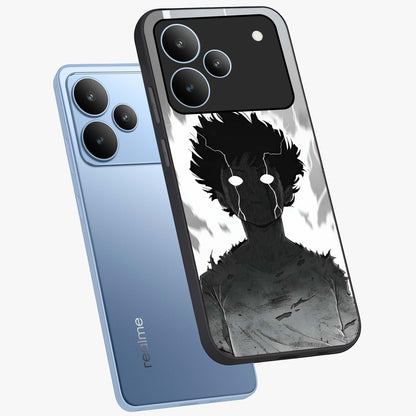 Awakened Inner Rage Glass Case displayed in angled mockup highlighting powerful graphic design and bold artistic theme.