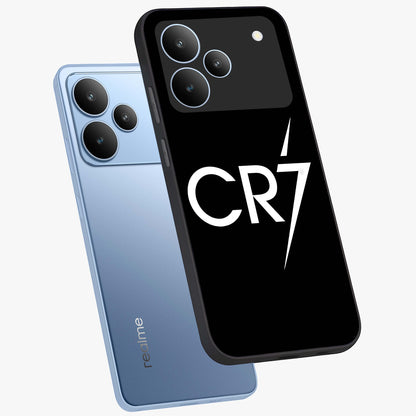 Cr7 Elite Strike Glass Case displayed in angled mockup highlighting powerful sports graphic with bold athletic theme.