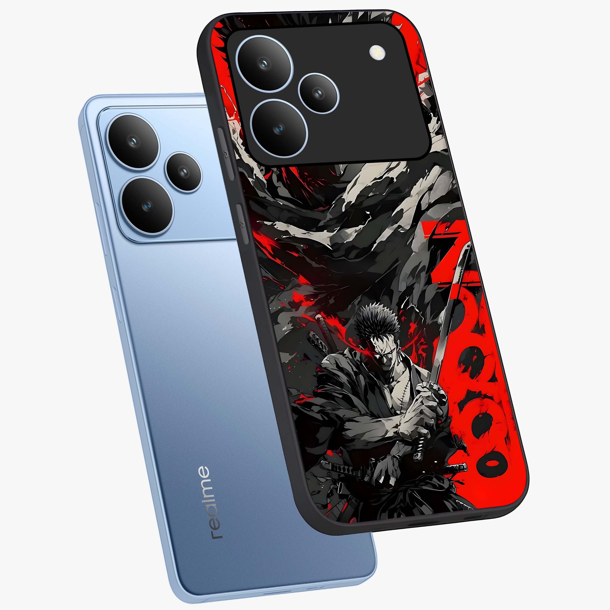 Demon Sword Resolve Glass Case displayed in angled mockup highlighting powerful demon sword illustration with dark fantasy aesthetic.