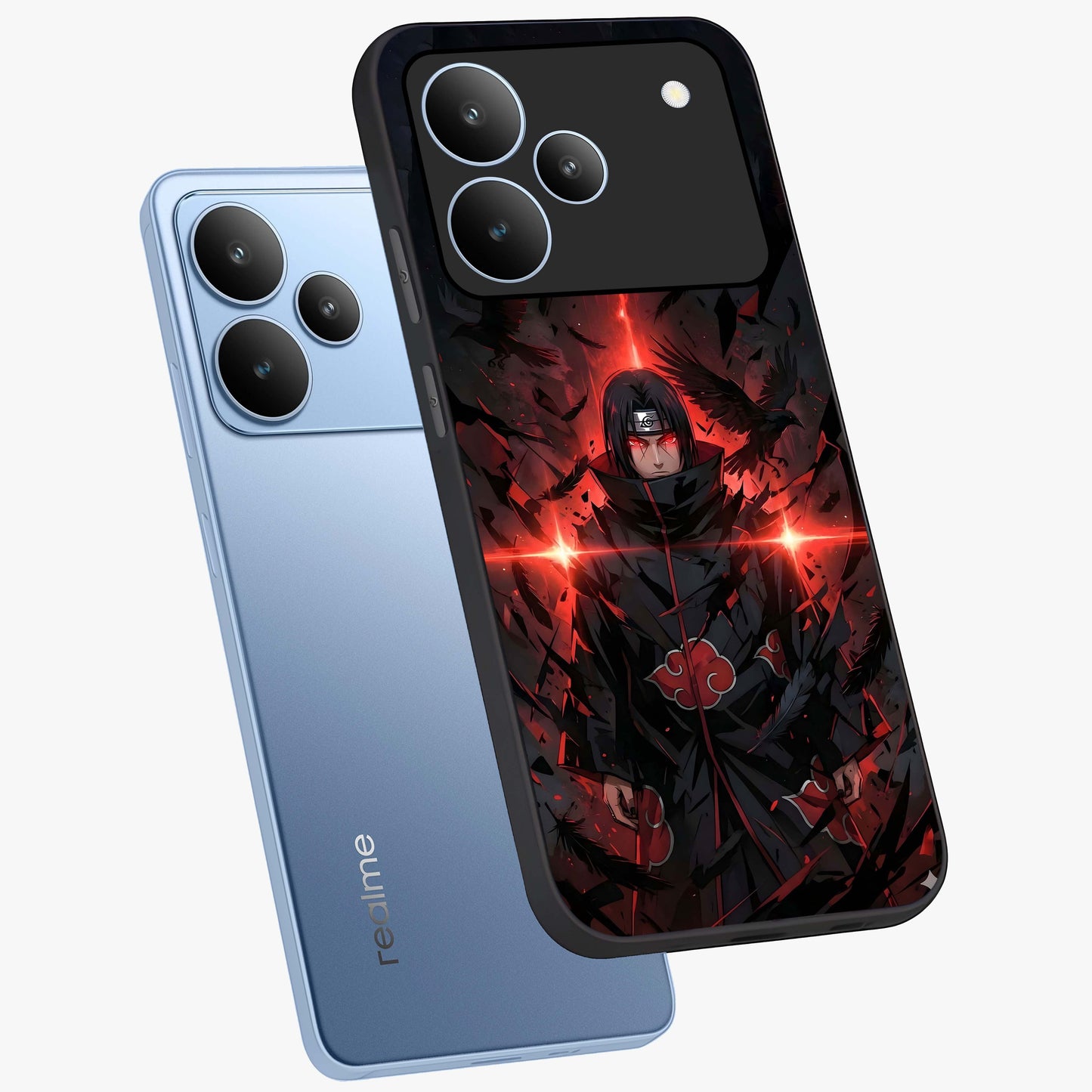 Focused Blade Discipline Glass Case displayed in angled mockup highlighting clean minimal text artwork with modern aesthetic style.