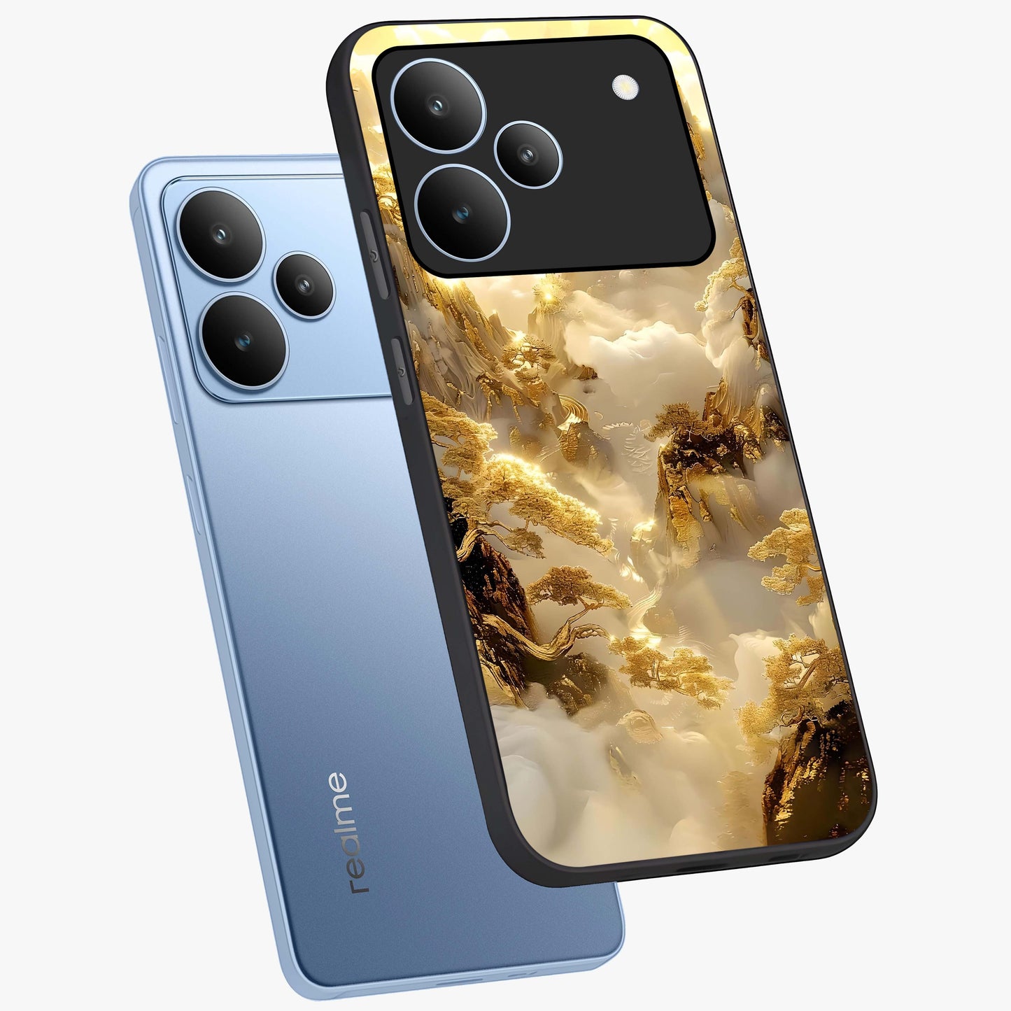 Gates Of Illumination Glass Case displayed in angled mockup highlighting radiant portal inspired design with fantasy aesthetic.